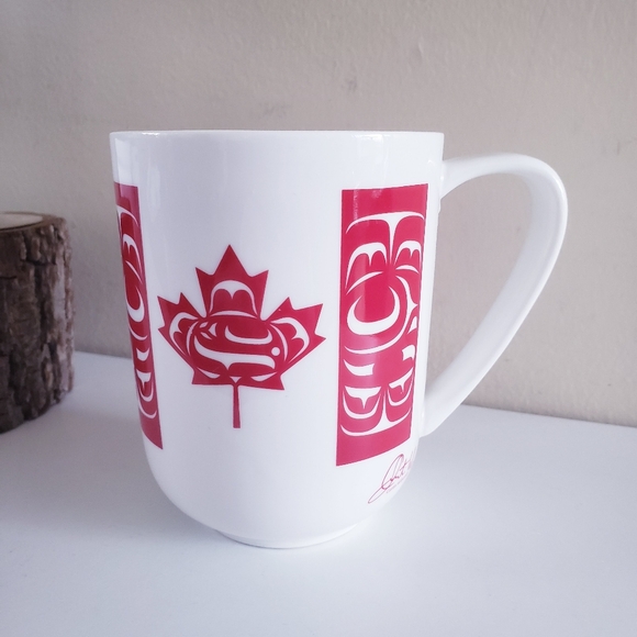 Oscardo Other - Kwakiutl First Nation 'Standing Together' Fine Porcelain 8oz Mug Pacific